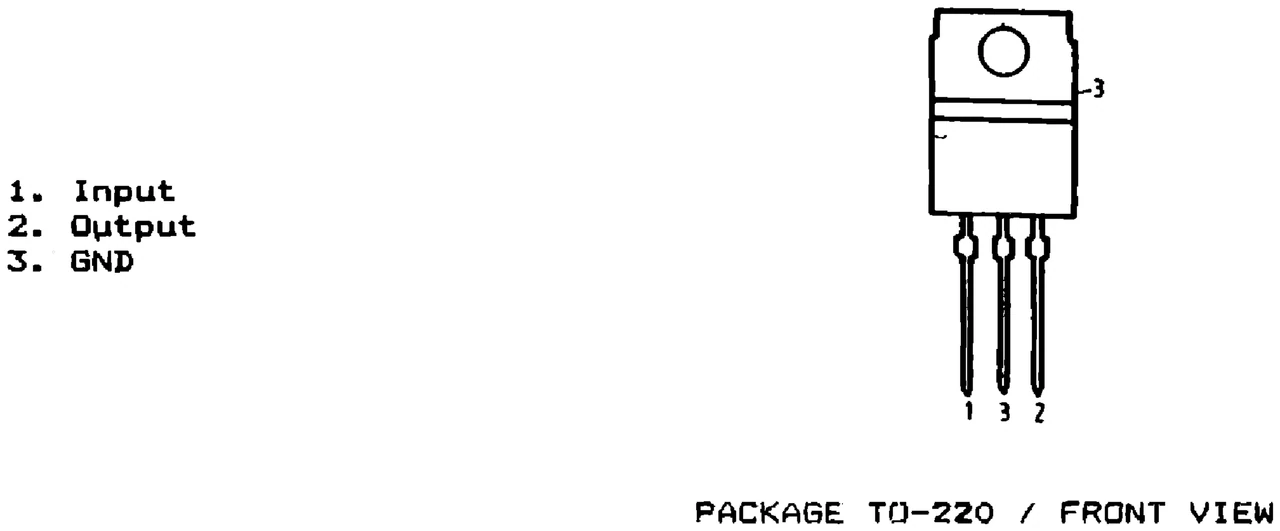 IPRS Băneasa βA7800: Pinout (1990 catalogue)