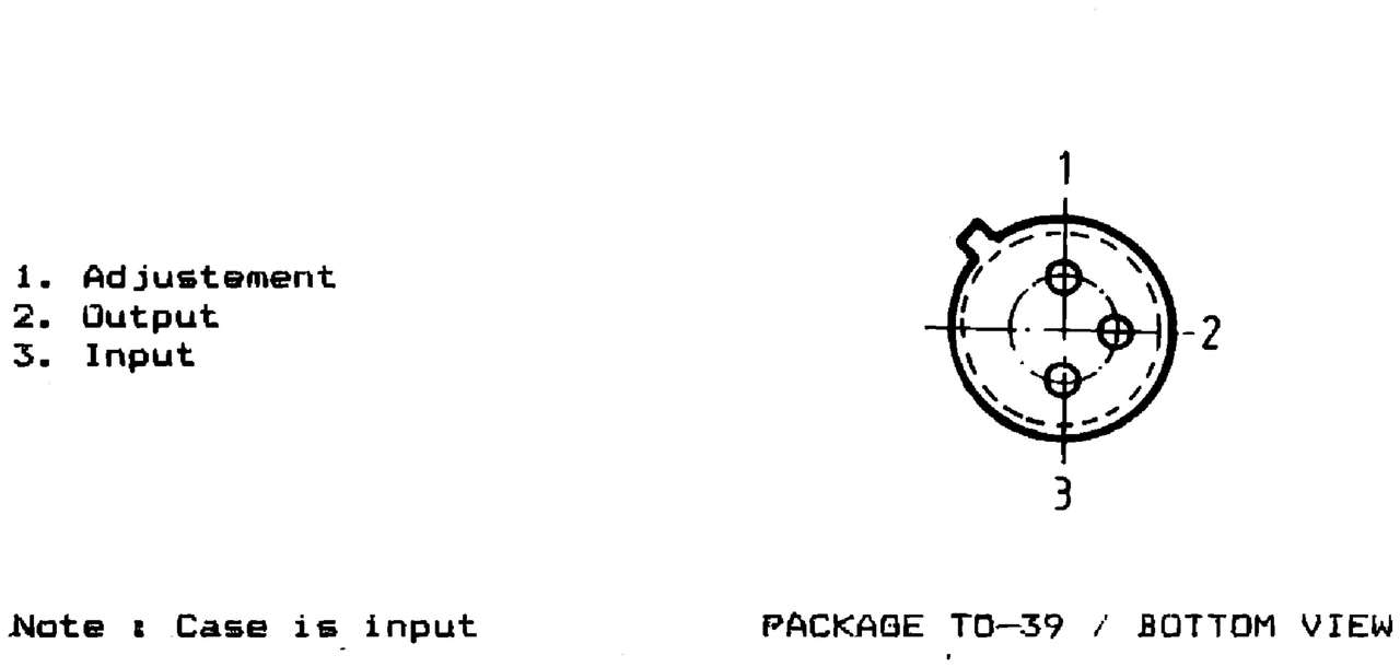 IPRS Băneasa βM337: Pinout βM337H, βM337AH (TO 39) (1990 catalogue)