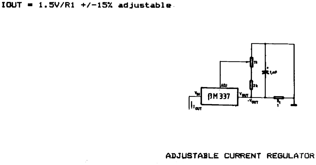 IPRS Băneasa βM337: Adjustable current regulator (1990 catalogue)