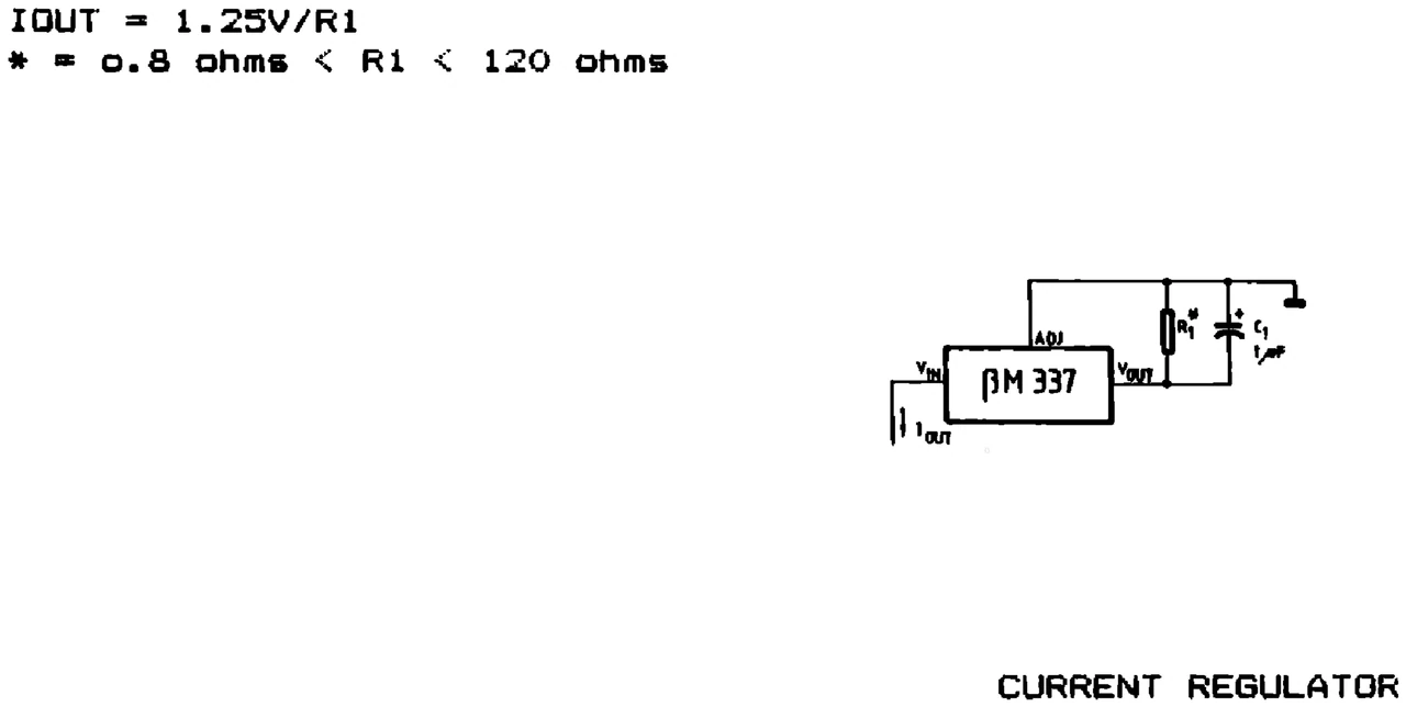 IPRS Băneasa βM337: Current regulator (1990 catalogue)