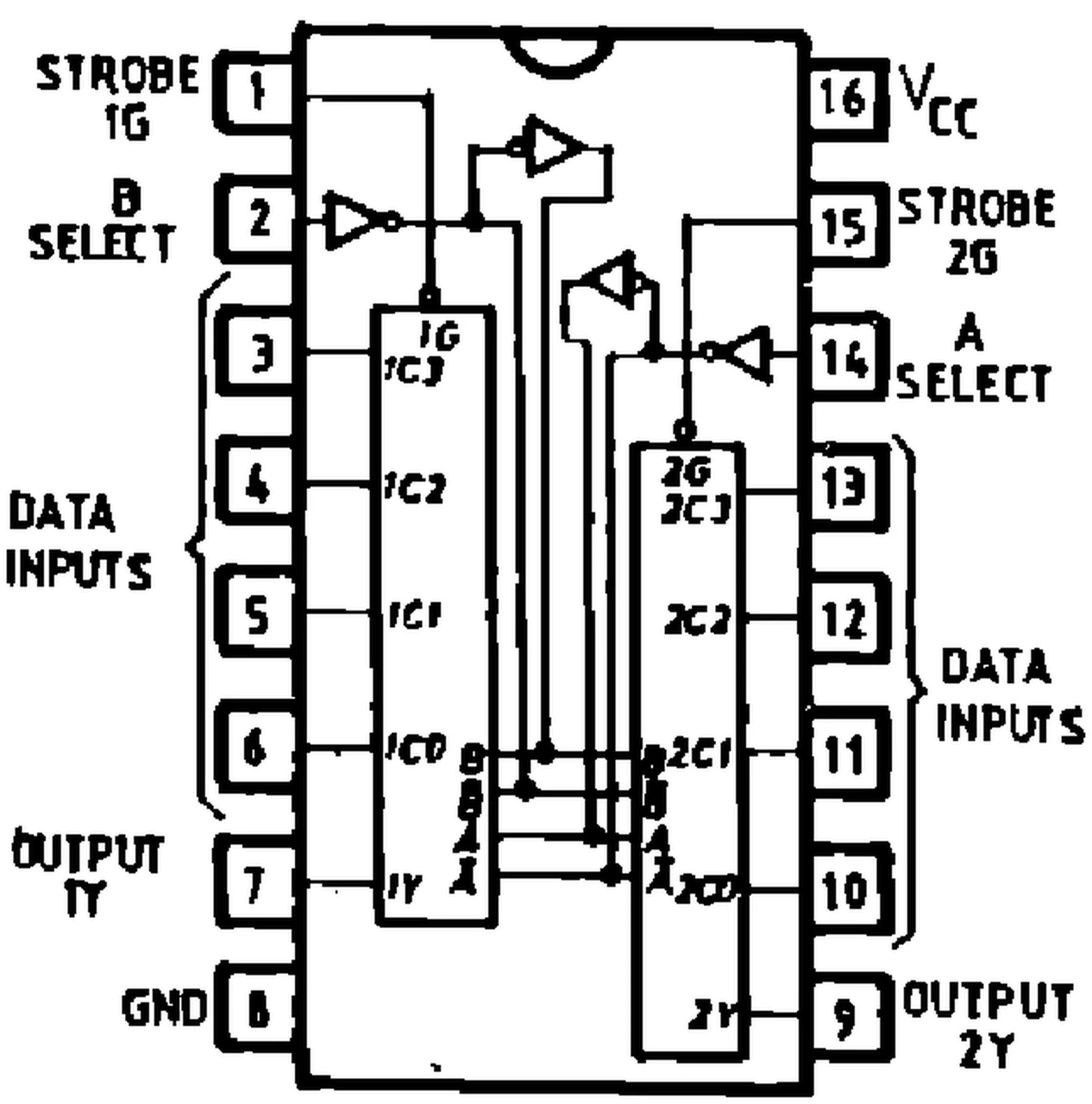 IPRS Băneasa CDB4153: Pinout (1990 catalogue)