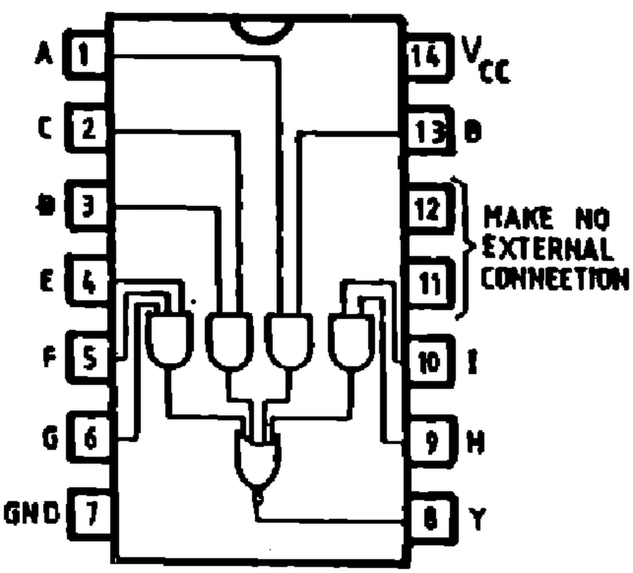IPRS Băneasa CDB454E: Pinout CDB454HE (1990 catalogue)