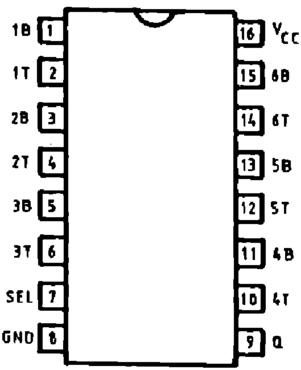 IPRS Băneasa CDB8136E: Pinout (1990 catalogue)