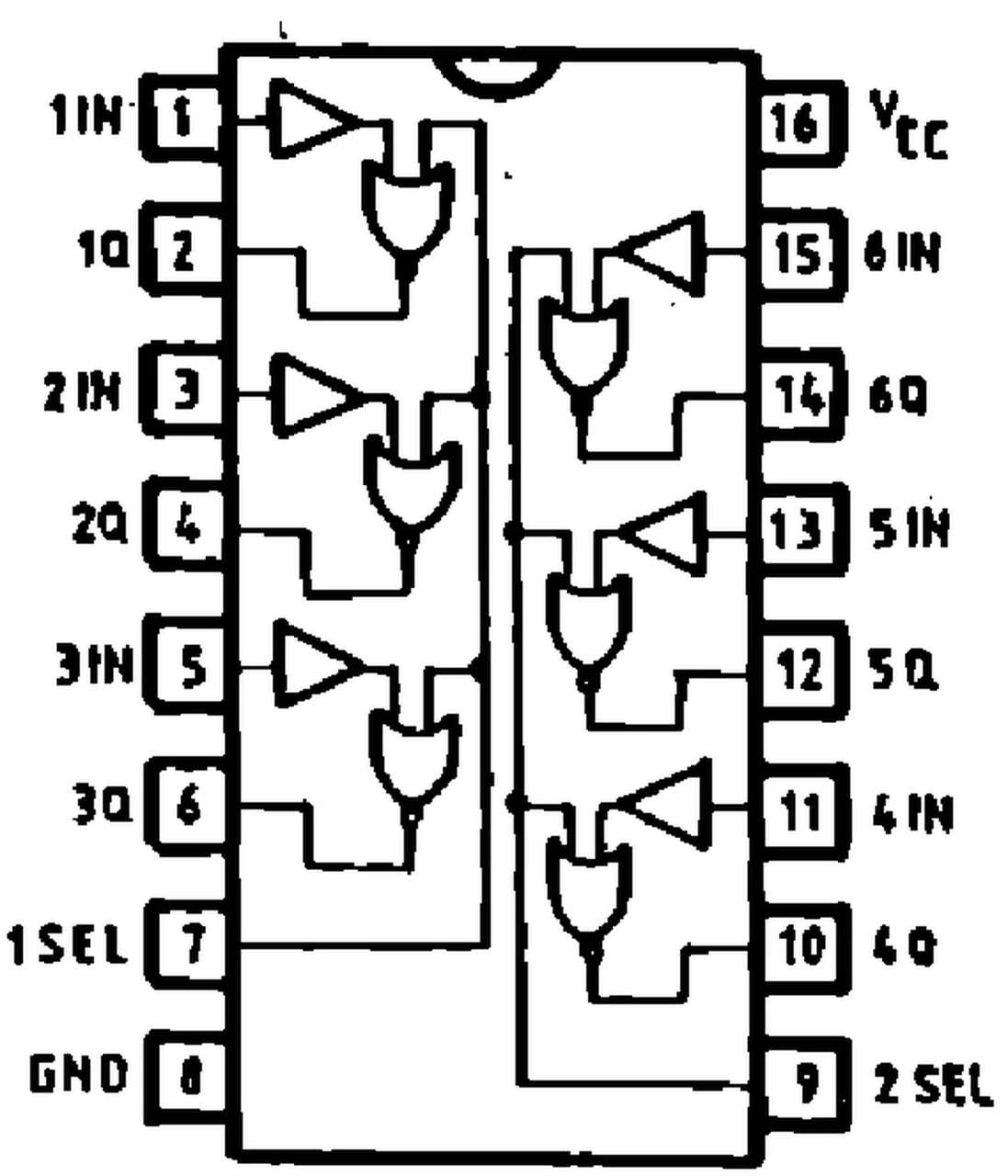 IPRS Băneasa CDB837E: Pinout (1990 catalogue)