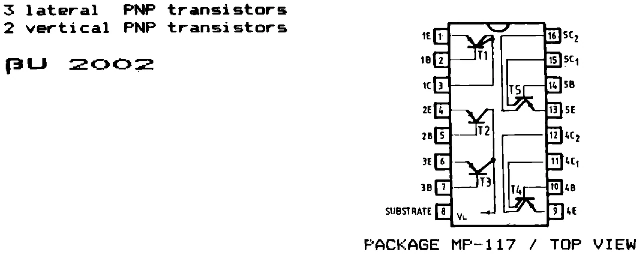 IPRS Băneasa UNICIP 2000: Design kit βU2002 (1990 catalogue)