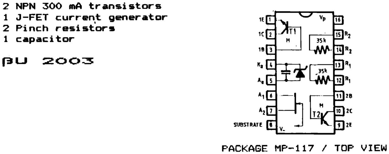 IPRS Băneasa UNICIP 2000: Design kit βU2003 (1990 catalogue)