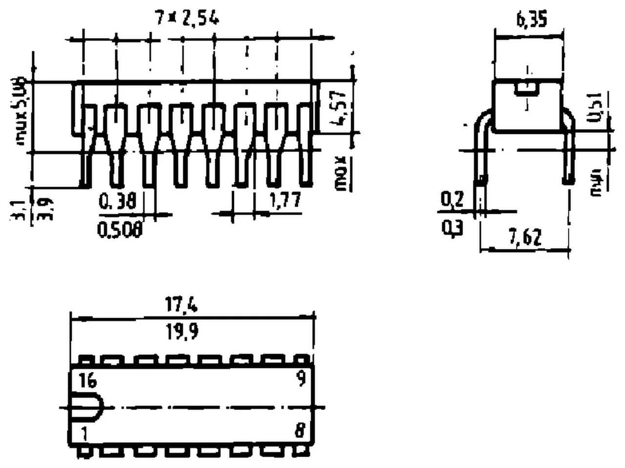 IPRS Băneasa CDB447E: MP-117 case outline (dimensions in mm)