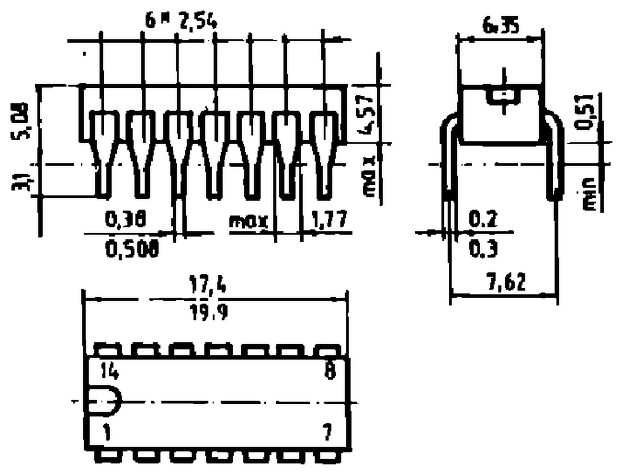 IPRS Băneasa CDB413E: TO-116 case outline (dimensions in mm)